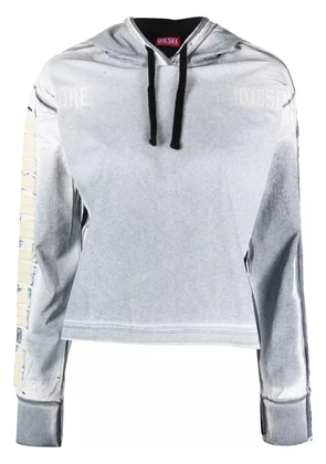 Diesel F-Carlye logo-embroidered cotton hoodie - Grey