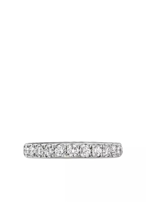 David Yurman platinum DY Eden diamond band ring (2.8mm) - Silver
