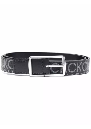 Calvin Klein Reversible logo-print belt - Black