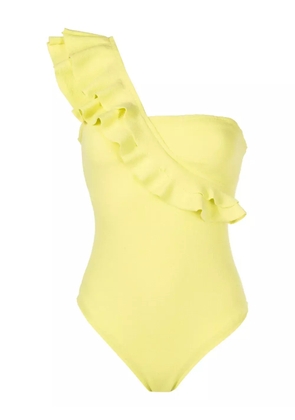 Clube Bossa Siola ruffled one-shoulder swimsuit - Yellow