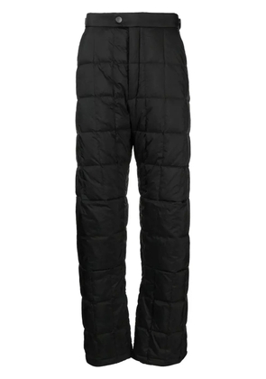 Ienki Ienki quilted two-pocket straight trousers - Black