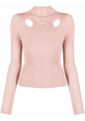 Off-White Meteor knitted top - Neutrals