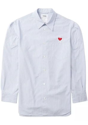 Doublet Robot Shoulder striped cotton shirt - Blue