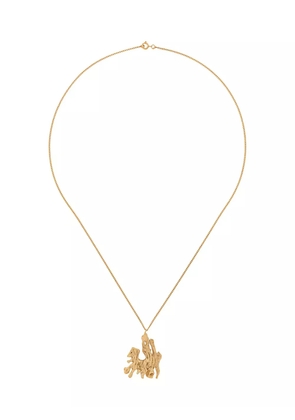 LOVENESS LEE pig Chinese zodiac necklace - Gold