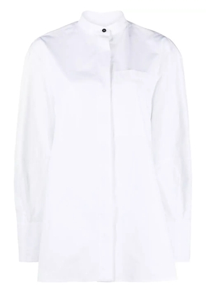Jil Sander band-collar cotton shirt - White