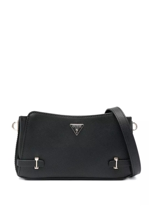GUESS USA Rosalba Saffiano logo-plaque cross bag - Black