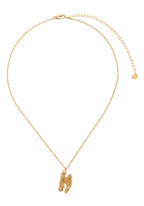 LOVENESS LEE H alphabet pendant necklace - Gold
