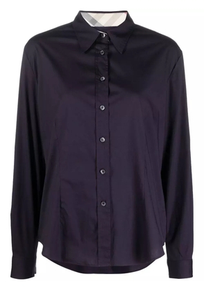 Burberry Pre-Owned 2010 long-sleeved button-up shirt - Purple