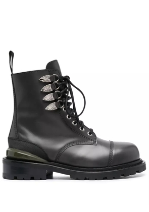 Toga Virilis Side Gore leather ankle boots - Grey