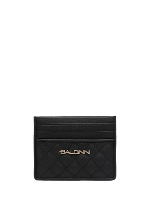 Baldinini quilted leather card holder - Black