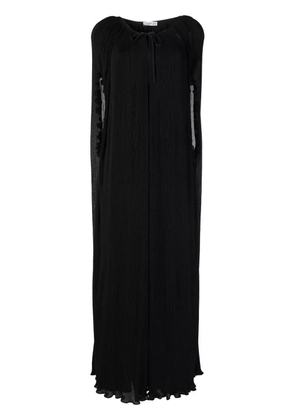 Baruni sleeveless dress-cape set - Black