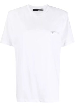 ROTATE BIRGER CHRISTENSEN logo-print organic-cotton T-shirt - White