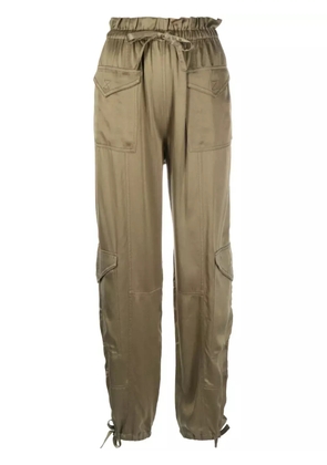 GANNI tapered cargo trousers - Green