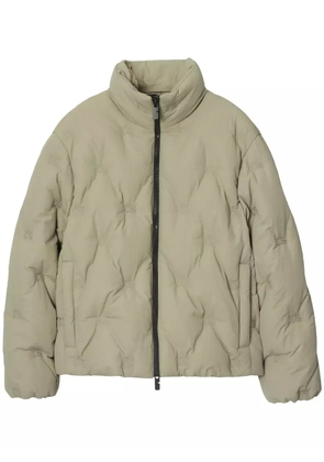 Burberry high-neck quilted jacket - Green