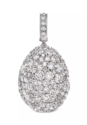 Fabergé 18kt white gold Emotion Egg diamond charm - Silver
