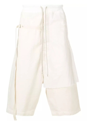 Rick Owens DRKSHDW layered track shorts - Neutrals