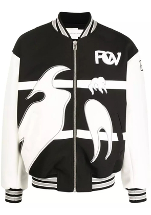 Feng Chen Wang Phoenix embroidered bomber jacket - Black