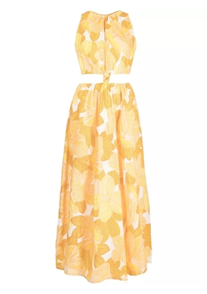 Faithfull the Brand Zeta cut-out detail dress - Yellow
