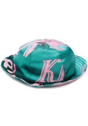 Kirin logo print bucket hat - Green