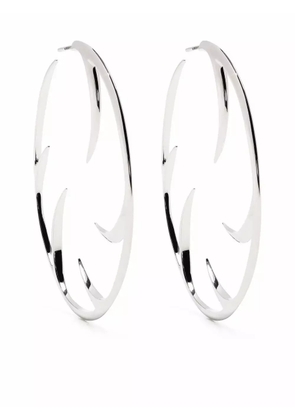 Shaun Leane multi cat claw hoop earrings - Silver