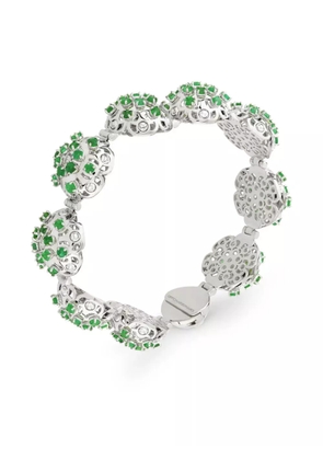 Officina Bernardi 18kt white gold Damasco emerald and diamond bracelet - Silver