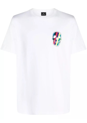 PS Paul Smith skull-patch organic cotton T-shirt - White