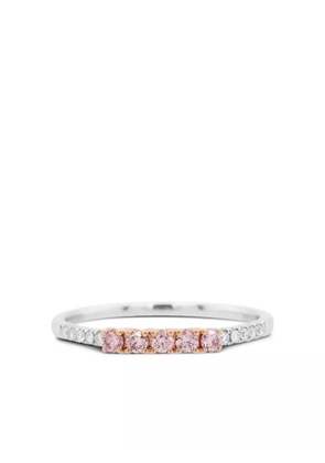 HYT Jewelry 18K white gold diamond ring - Pink