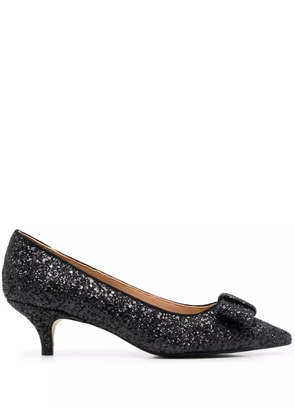 Age of Innocence Jacqueline 50mm bow-embellished pumps - Black