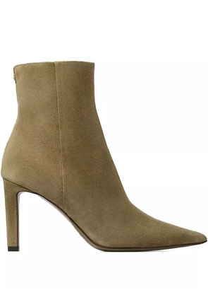 Jimmy Choo 85mm Frankie pointed-toe ankle boots - Green