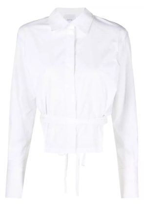 Patou cropped cut-out shirt - White