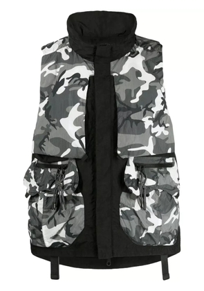 Mostly Heard Rarely Seen camouflage-print layered gilet - Multicolour
