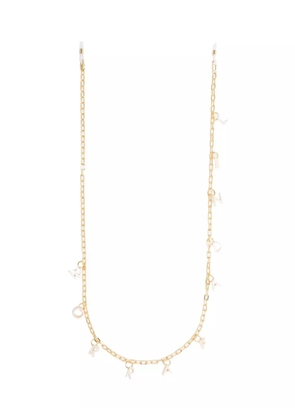 Linda Farrow letter-charms sunglasses chain - Gold