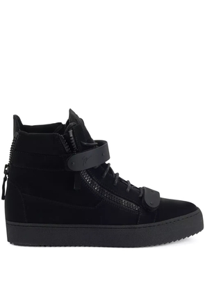 Giuseppe Zanotti Coby cotton high-top sneakers - Black