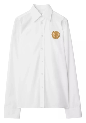 Burberry logo-embroidered shirt - White