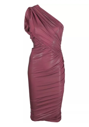 Rick Owens Lilies one-shoulder draped midi dress - Pink