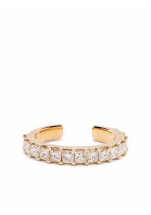 We by WHITEbIRD 18kt yellow gold Princess diamond ear cuff