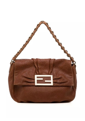 Fendi Pre-Owned Mia flap shoulder bag - Brown