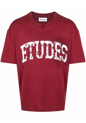 Études Studio logo-print short-sleeved T-shirt - Red