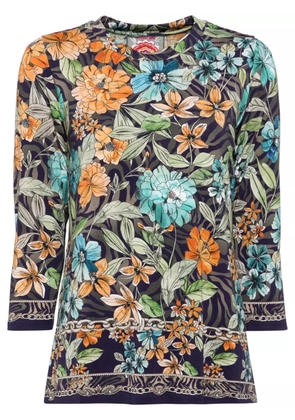 Johnny Was The Janie 3/4 sleeve Tee - Blue