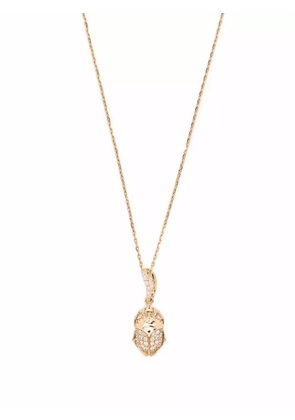 Aurelie Bidermann 18kt yellow gold Beetle diamond necklace