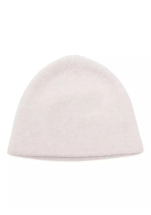 N.Peal double layer beanie hat - Neutrals