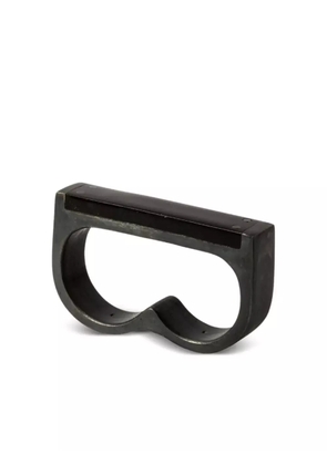 Parts of Four Plate Double ring - Black