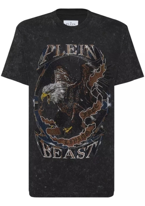 Philipp Plein rhinestone-embellished cotton t-shirt - Black