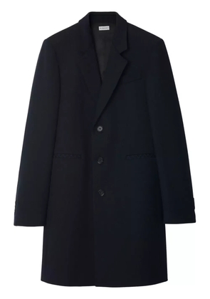 Burberry single-breasted wool coat - Blue