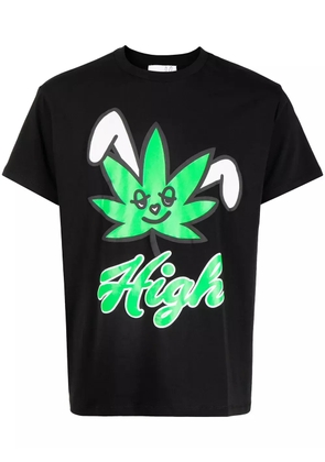 Natasha Zinko graphic-print short-sleeved T-shirt - Black