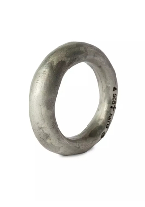 Parts of Four Spacer acid-dipped sterling silver ring