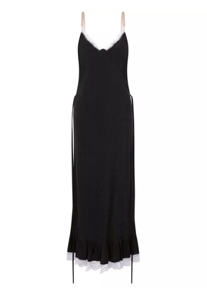 Moschino lace-trim maxi dress - Black