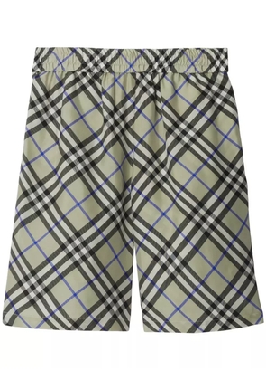 Burberry Nova Check silk shorts - Green