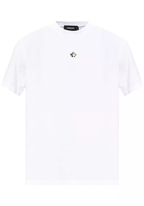 DSQUARED2 logo-appliquéd cotton T-shirt - White