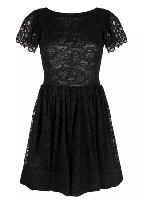 Caroline Constas Marguerite lace mini dress - Black